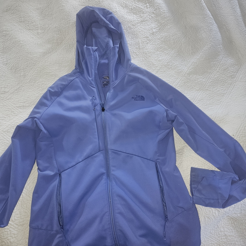Womens The North Face Purple Hooded Jacket Size Large Sweater